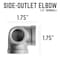 Stz 1/2 in. FIP each X 1/2 in. D FIP 1/2 in. D FIP Black Malleable Iron Side Out Elbow 310 SOE-12 - alternate 2